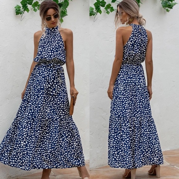 Halter Maxi Dress - Picture 2 of 3